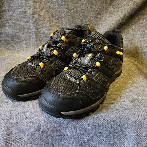 Men's Size 11 AWP HP LF-56110 Black/Gray Lace Up Work Shoes EUC - Picture 1 of 9